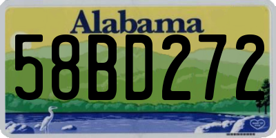 AL license plate 58BD272