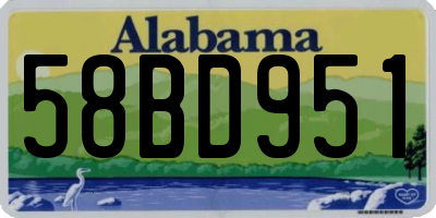 AL license plate 58BD951