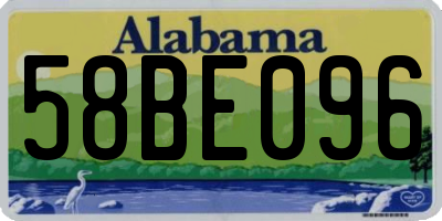AL license plate 58BE096