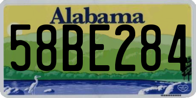 AL license plate 58BE284