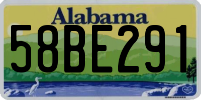 AL license plate 58BE291