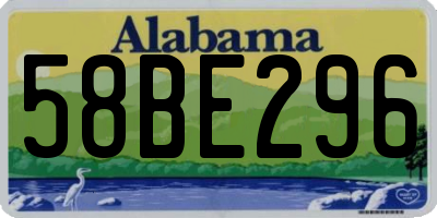 AL license plate 58BE296