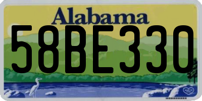 AL license plate 58BE330