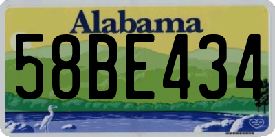 AL license plate 58BE434