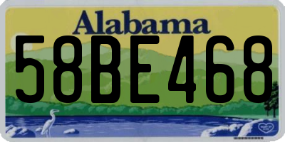 AL license plate 58BE468