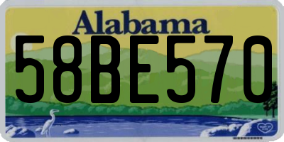 AL license plate 58BE570