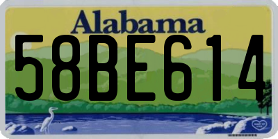 AL license plate 58BE614