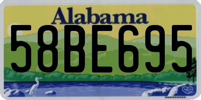 AL license plate 58BE695