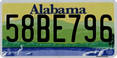 AL license plate 58BE796