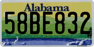 AL license plate 58BE832