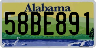 AL license plate 58BE891