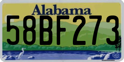 AL license plate 58BF273