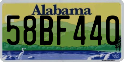 AL license plate 58BF440