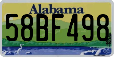 AL license plate 58BF498