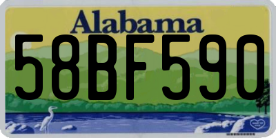 AL license plate 58BF590