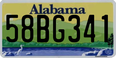 AL license plate 58BG341