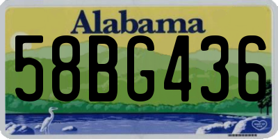 AL license plate 58BG436