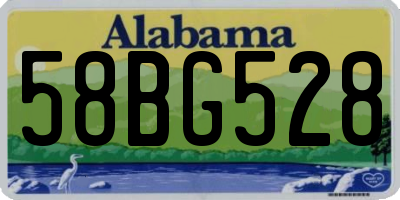 AL license plate 58BG528
