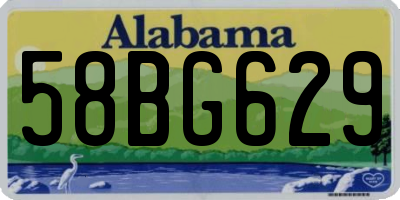 AL license plate 58BG629