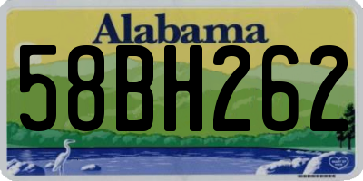 AL license plate 58BH262