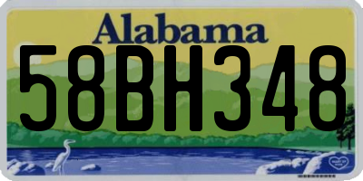 AL license plate 58BH348