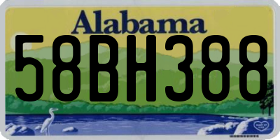 AL license plate 58BH388