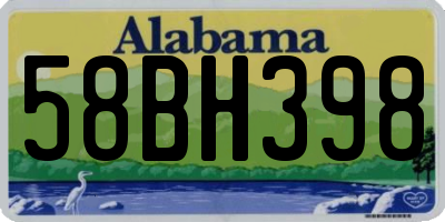 AL license plate 58BH398