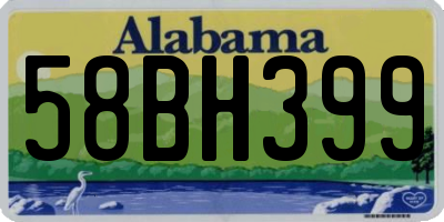 AL license plate 58BH399