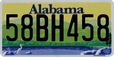 AL license plate 58BH458
