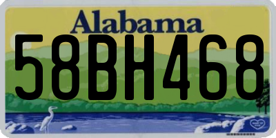 AL license plate 58BH468