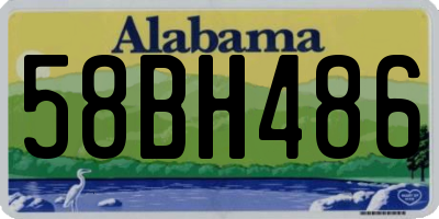 AL license plate 58BH486