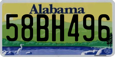AL license plate 58BH496
