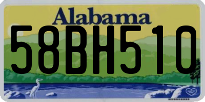 AL license plate 58BH510