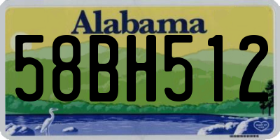 AL license plate 58BH512