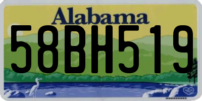 AL license plate 58BH519