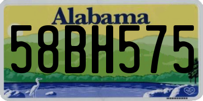 AL license plate 58BH575