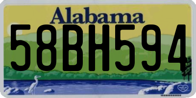 AL license plate 58BH594