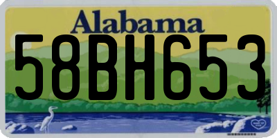 AL license plate 58BH653