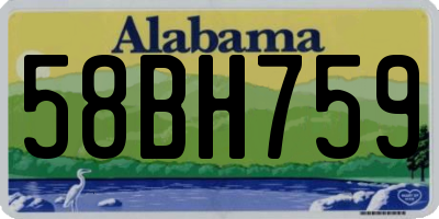 AL license plate 58BH759