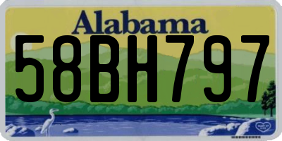 AL license plate 58BH797