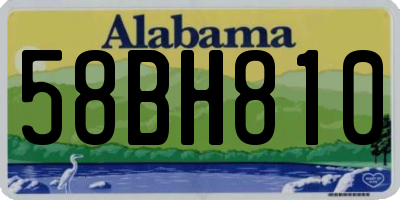 AL license plate 58BH810