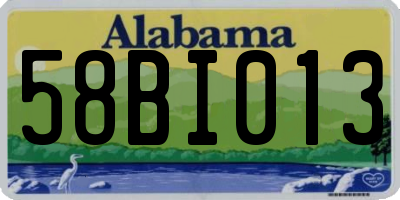 AL license plate 58BI013