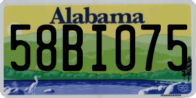 AL license plate 58BI075