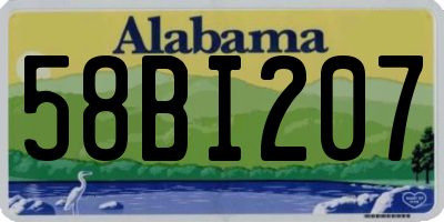 AL license plate 58BI207