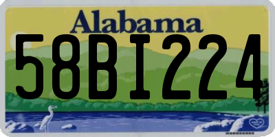 AL license plate 58BI224