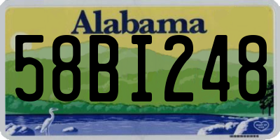 AL license plate 58BI248