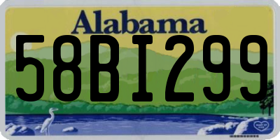 AL license plate 58BI299