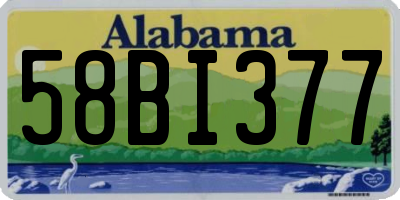 AL license plate 58BI377