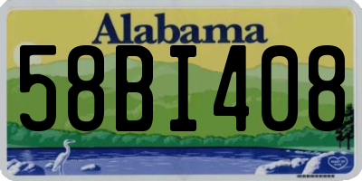 AL license plate 58BI408