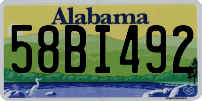 AL license plate 58BI492